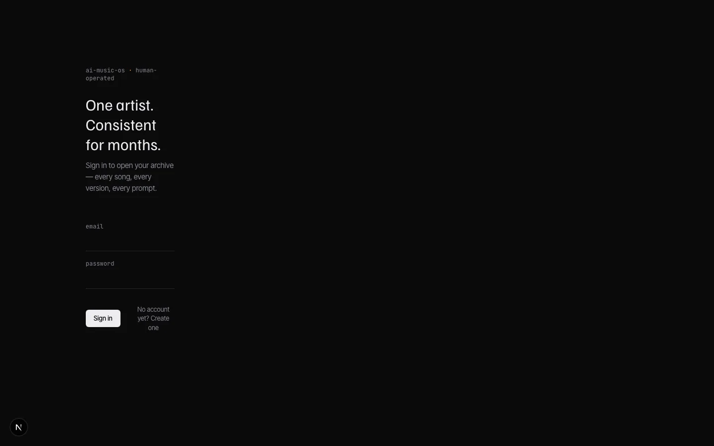 ai-music-os — Werkstatt für erfundene Musiker